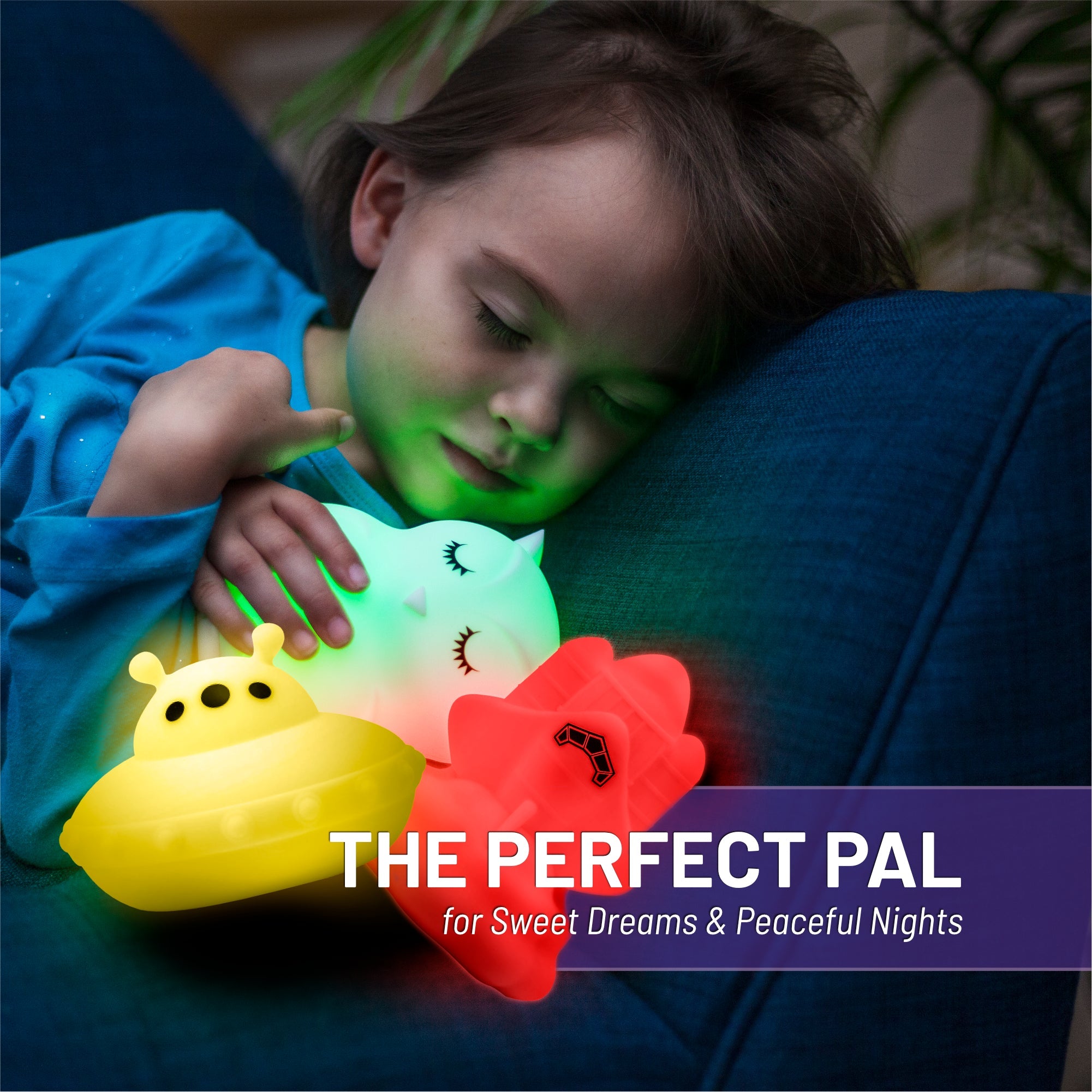 Lumipets® Ugo The Ufo- Children's Touch Night Light Junior