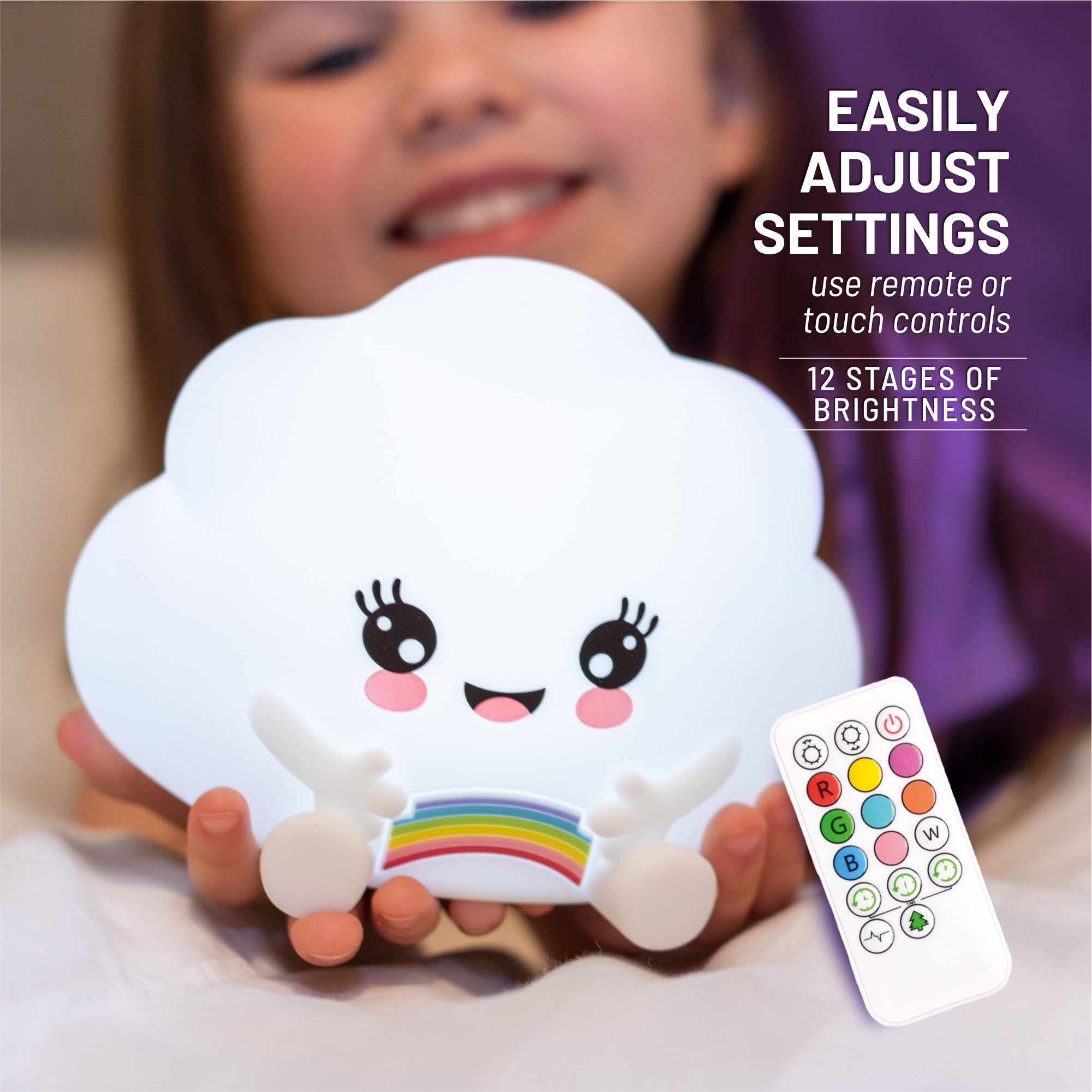 Lumipets® Kawaii Cloud - Children's Nursery Touch Night Light