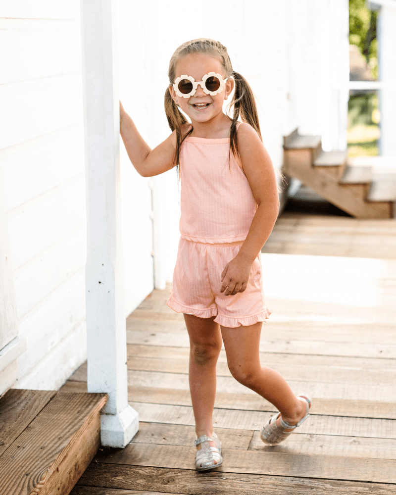 Luna Top & Bloomer Set - Apricot Sand