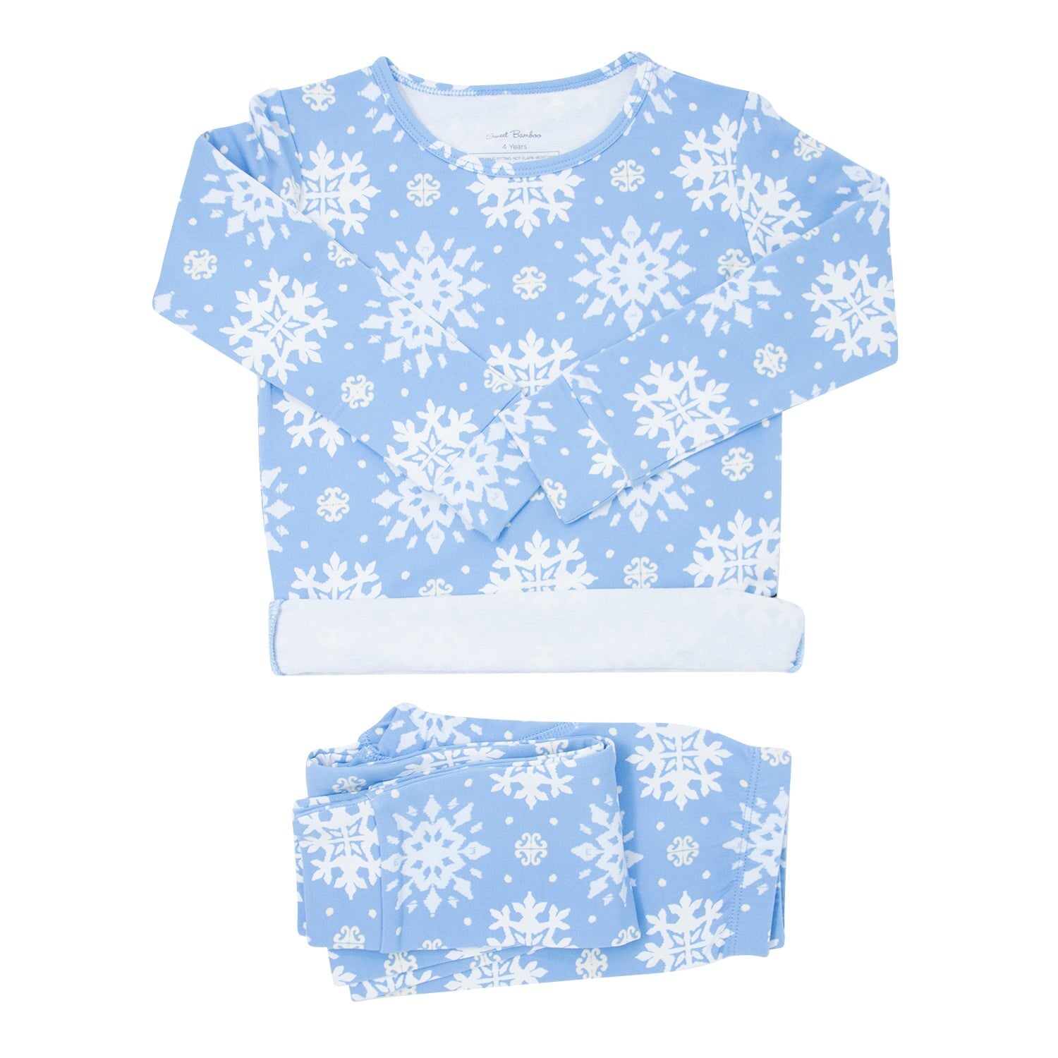 Luxaboo Big Kid Pajama - Blue Snowflake