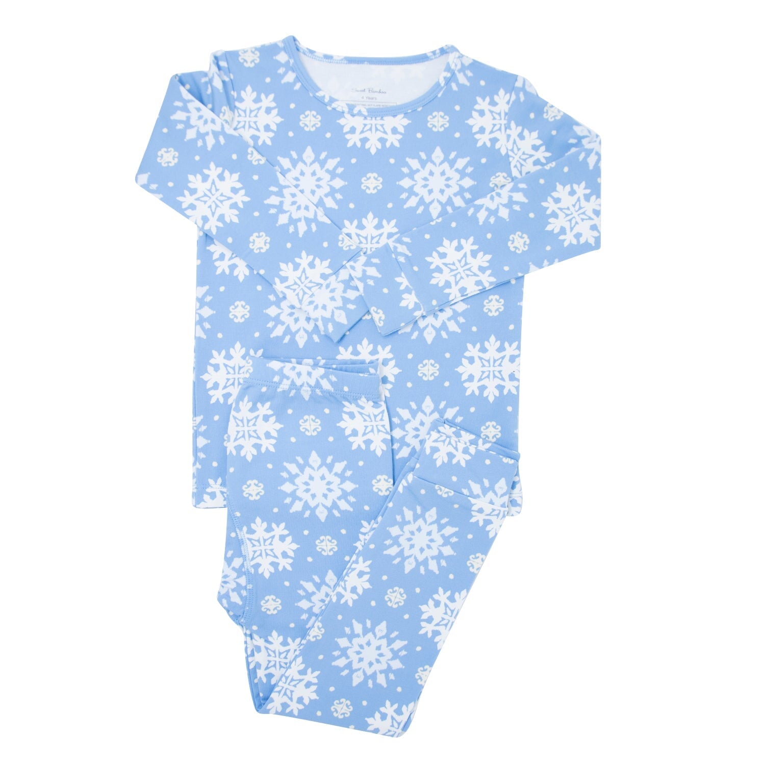 Luxaboo Big Kid Pajama - Blue Snowflake