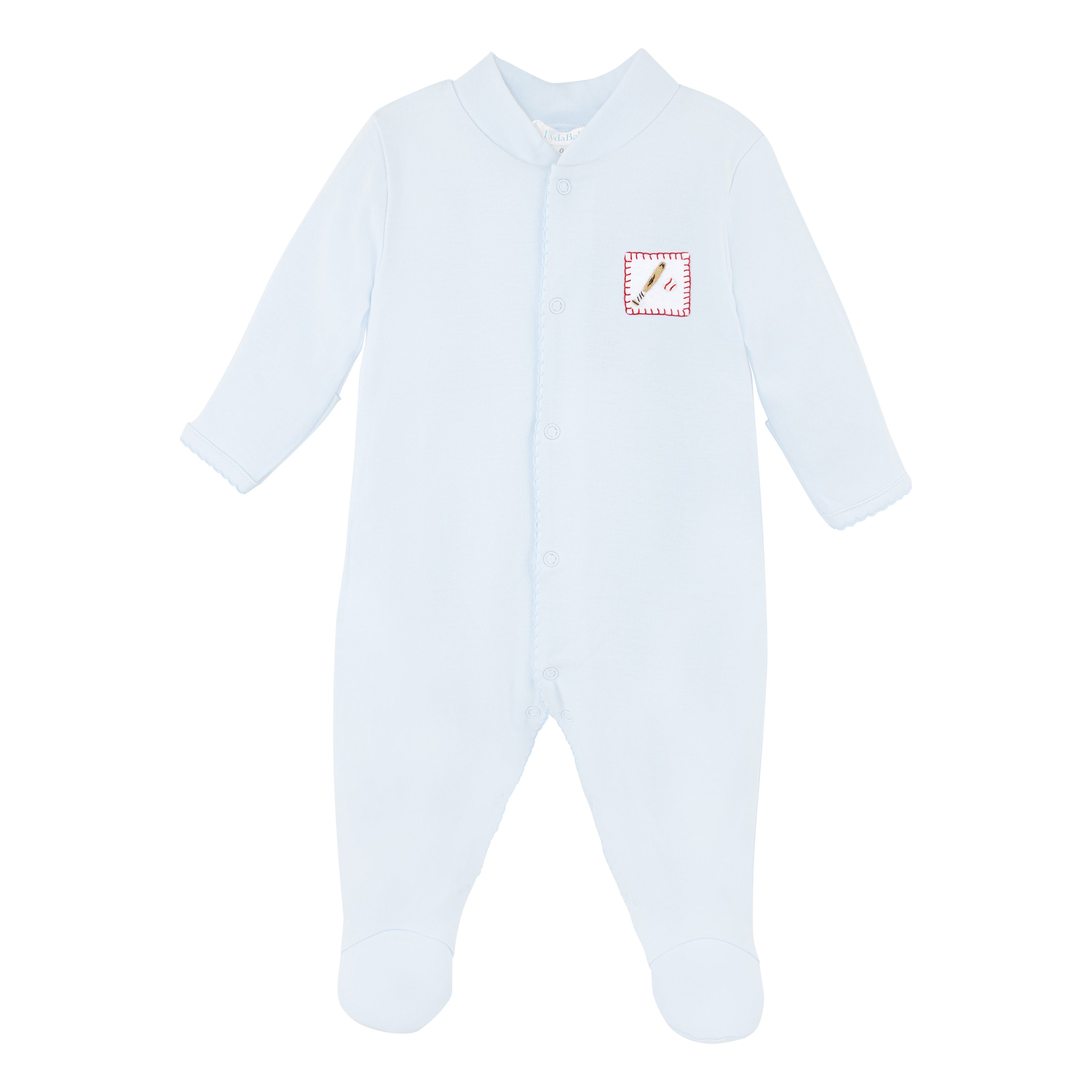 Baseball Embroidery Footie | Baby Boy