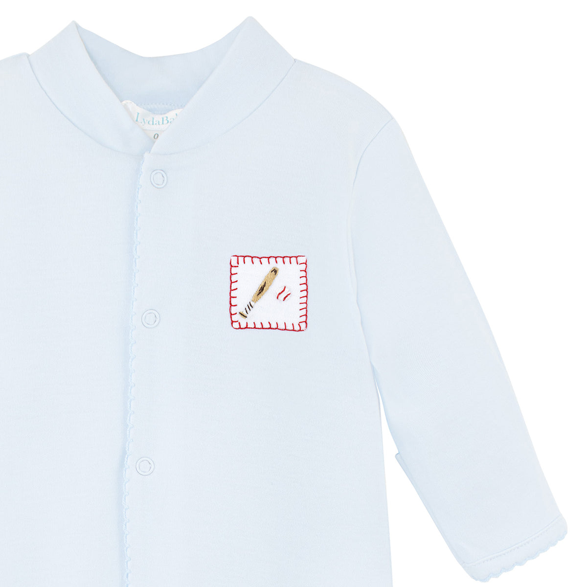 Baseball Embroidery Footie | Baby Boy