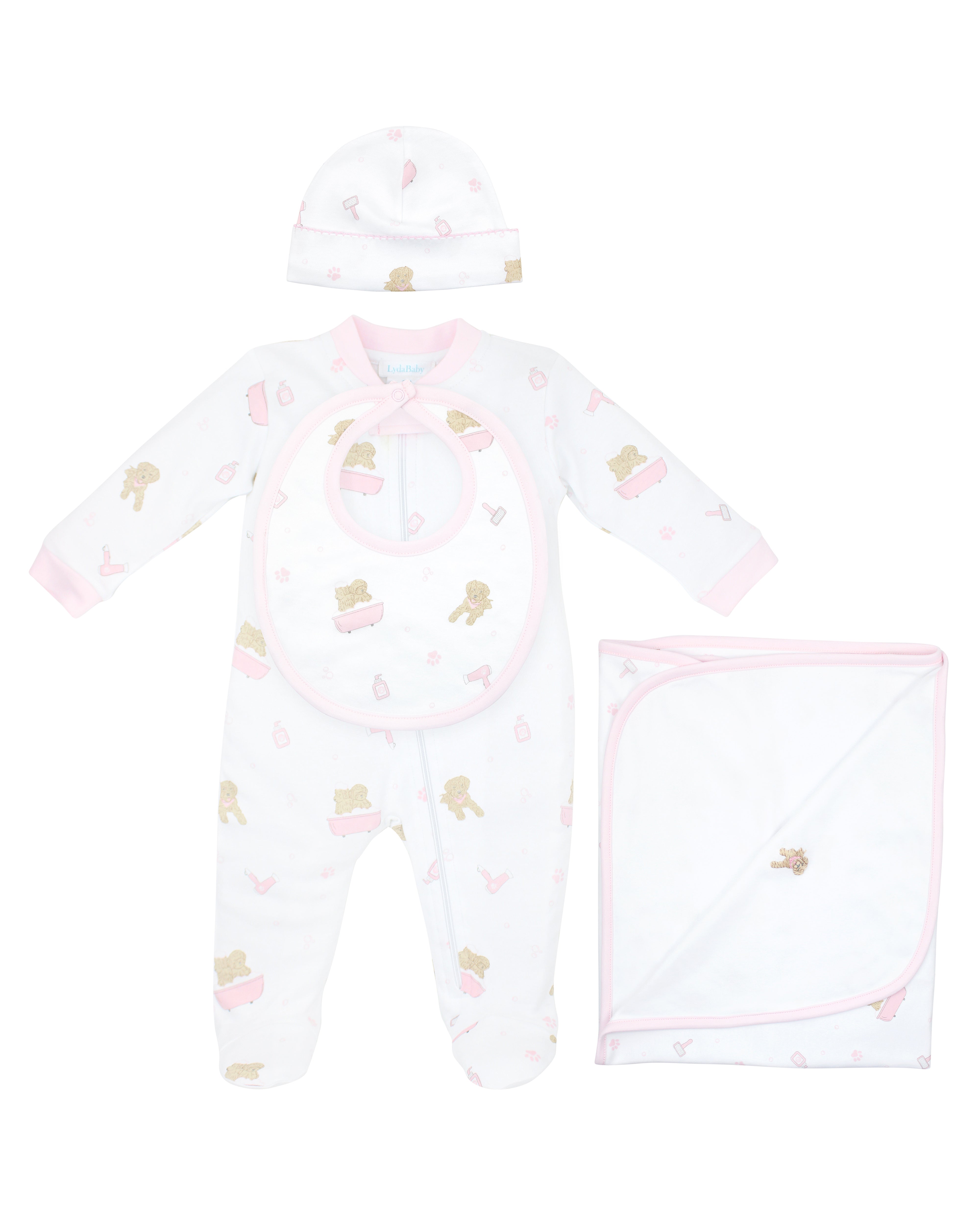 Pet Spa Printed Set 4 Pieces | Baby Girl