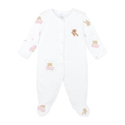 Pet Spa Printed And Embroidery Footie | Baby Girl