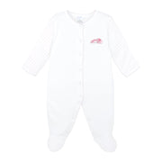 Mama And Baby Printed And Embroidery Footie | Baby Girl
