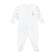 Safari Animals Printed And Embroidery Footie | Baby Unisex
