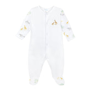 Safari Life Printed And Embroidery Footie | Baby Unisex