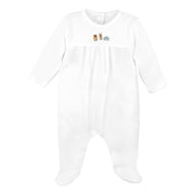 Baby Animal Toys Embroidery Footie | Baby Unisex