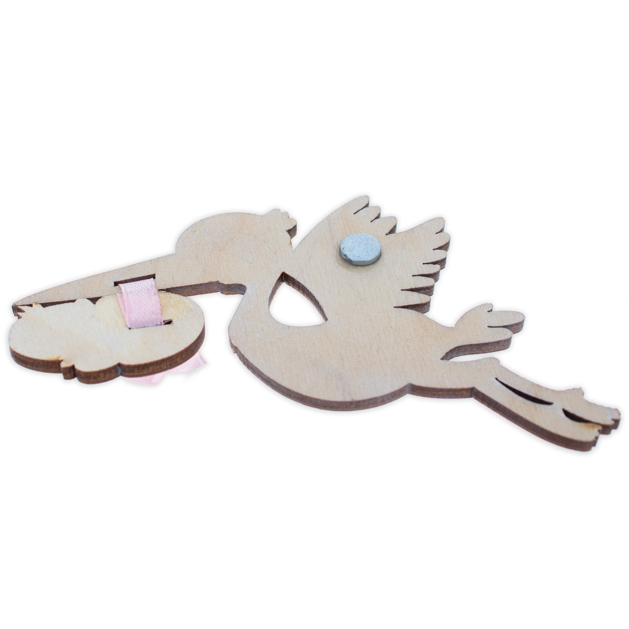 Stork Holding Boy Fridge Magnet