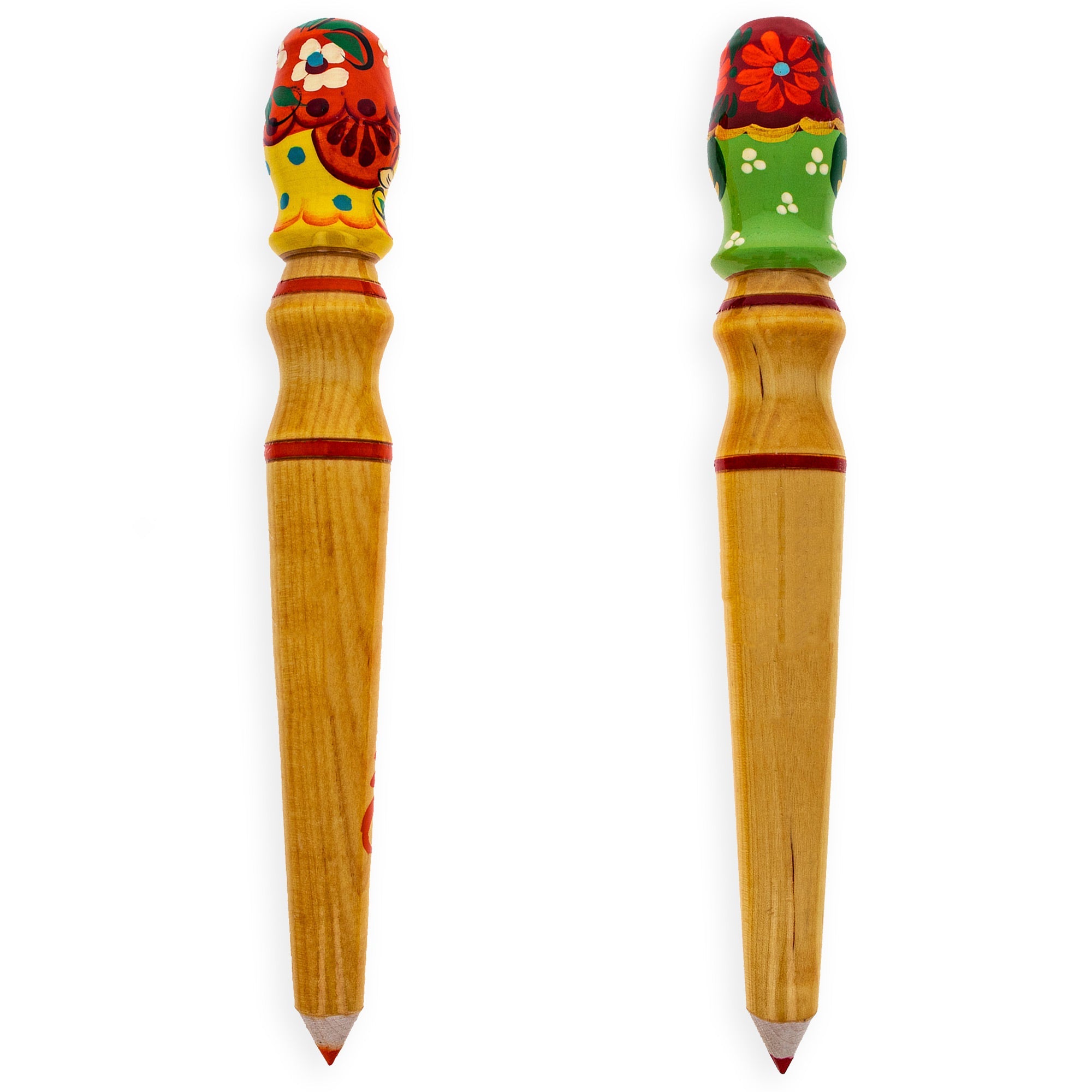 Wooden Matryoshka Doll Pencil (1 Random Design) 11.3 Inches