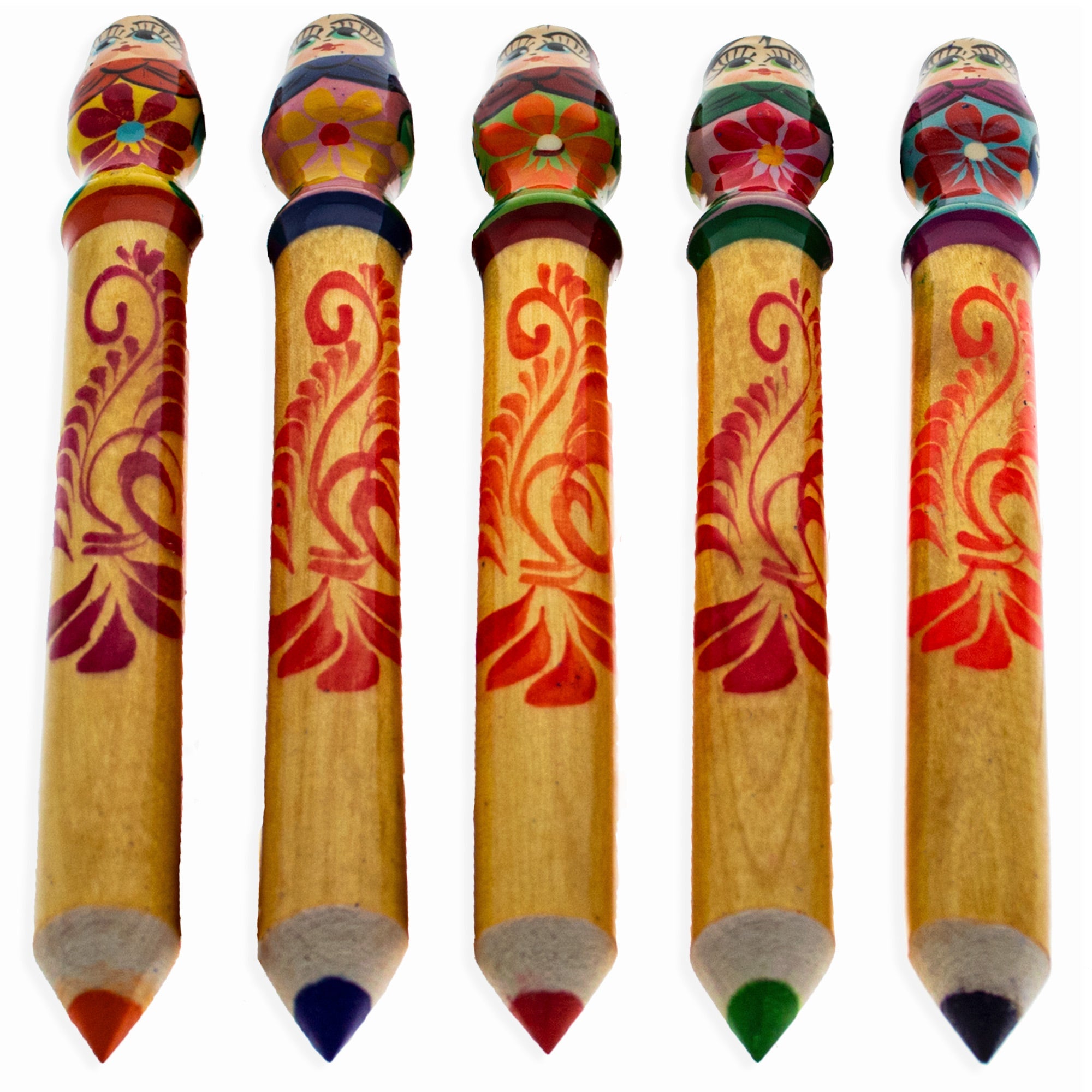 Giant Wooden Matryoshka Doll Pencil (1 Random Design)