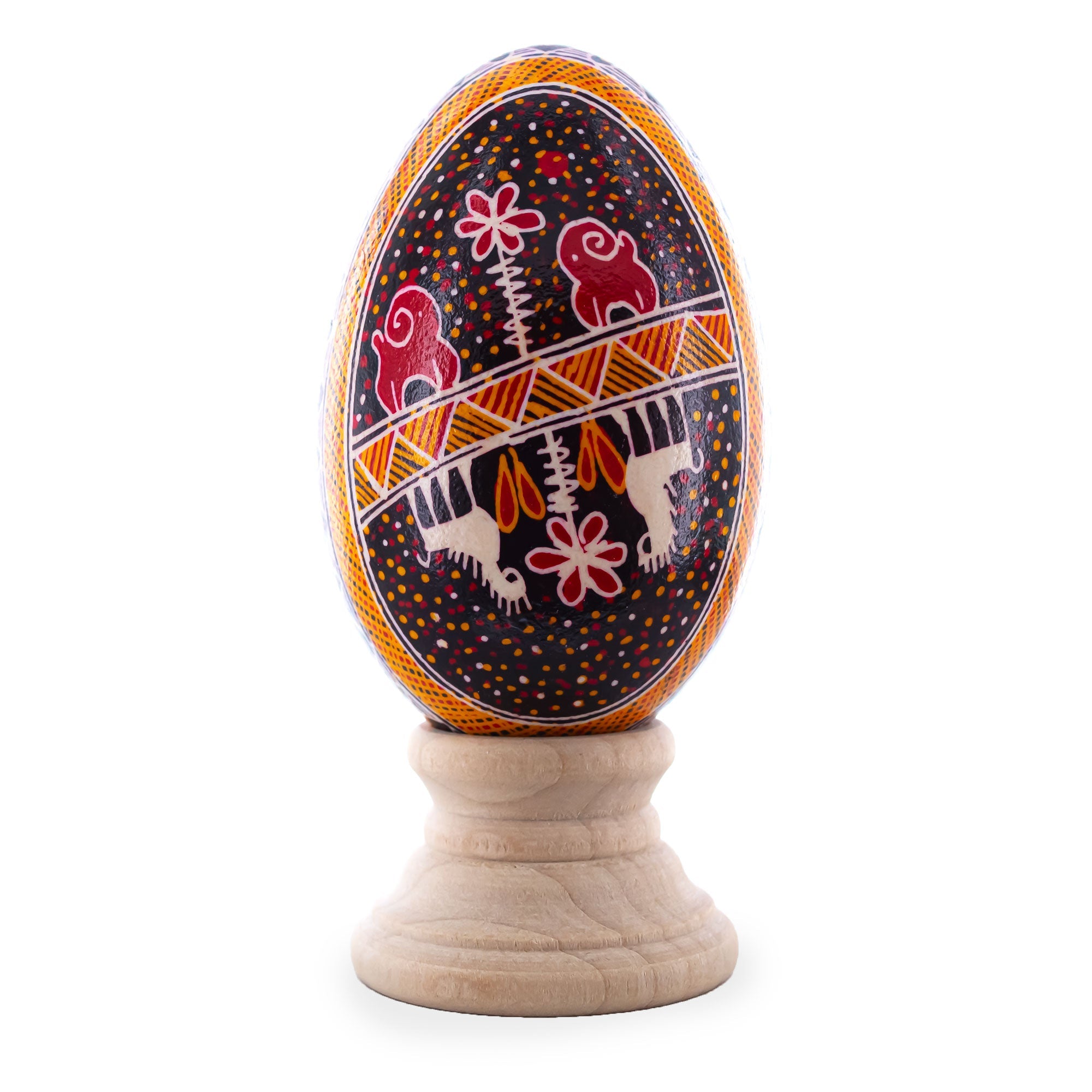 Goose Real Blown Out Ukrainian Easter Egg 10