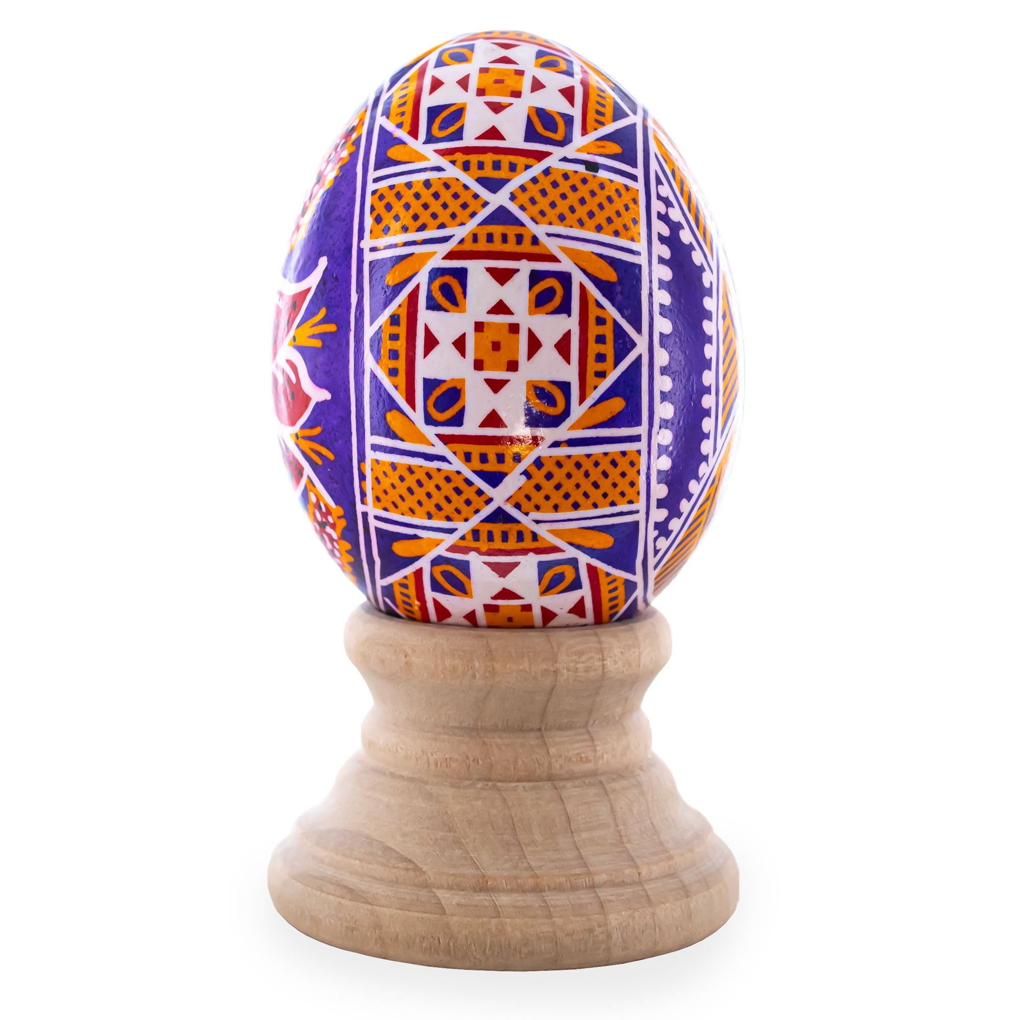 Purple Authentic Blown Real Eggshell Ukrainian Easter Egg Pysanka