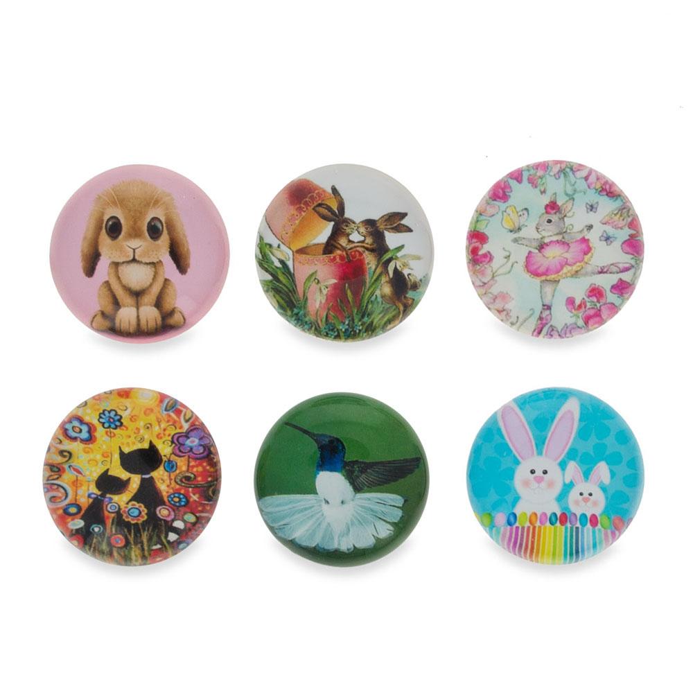 Bunnies, Hummingbird, Cats Easter Theme Fridge Magnets