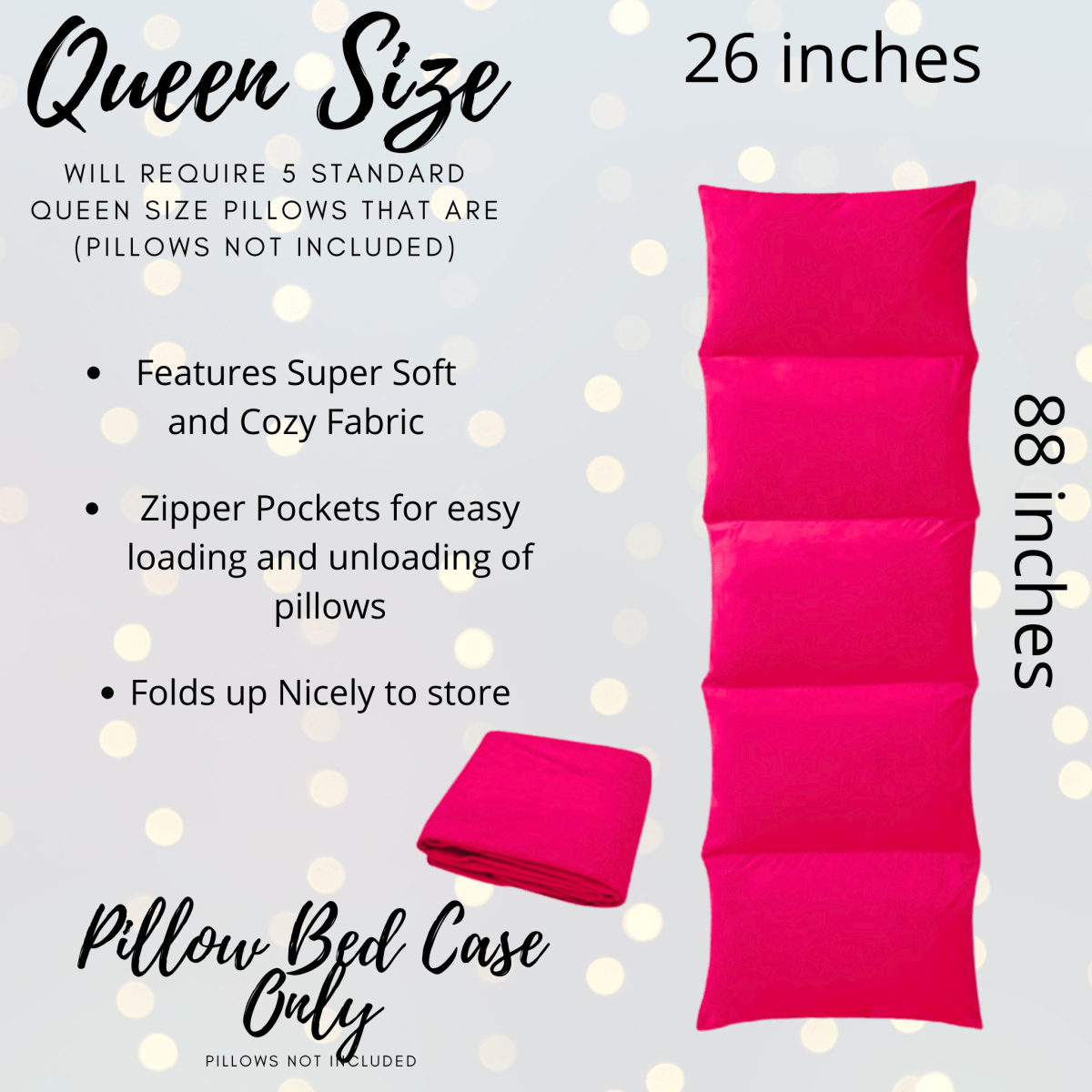Vibrant Pink Pillow Bed- A Girls Dream