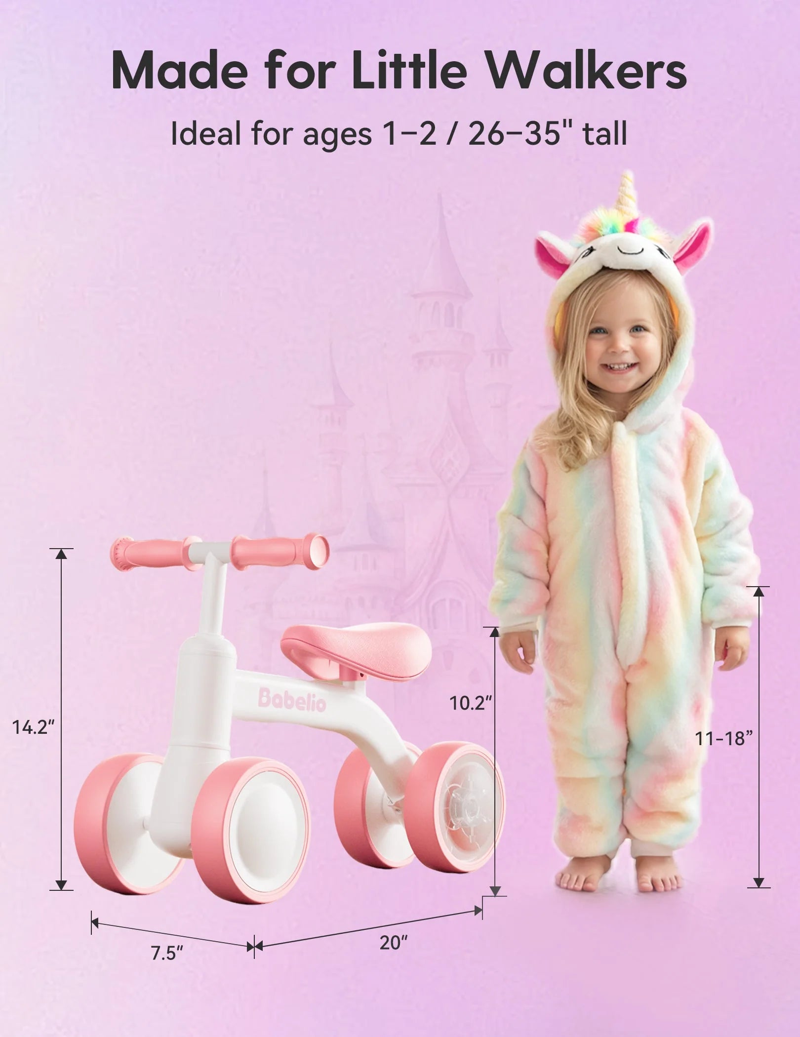 Magic Rider Bundle | Unicorn Balance Bike For Toddlers | Perfect For Multi-kid Families