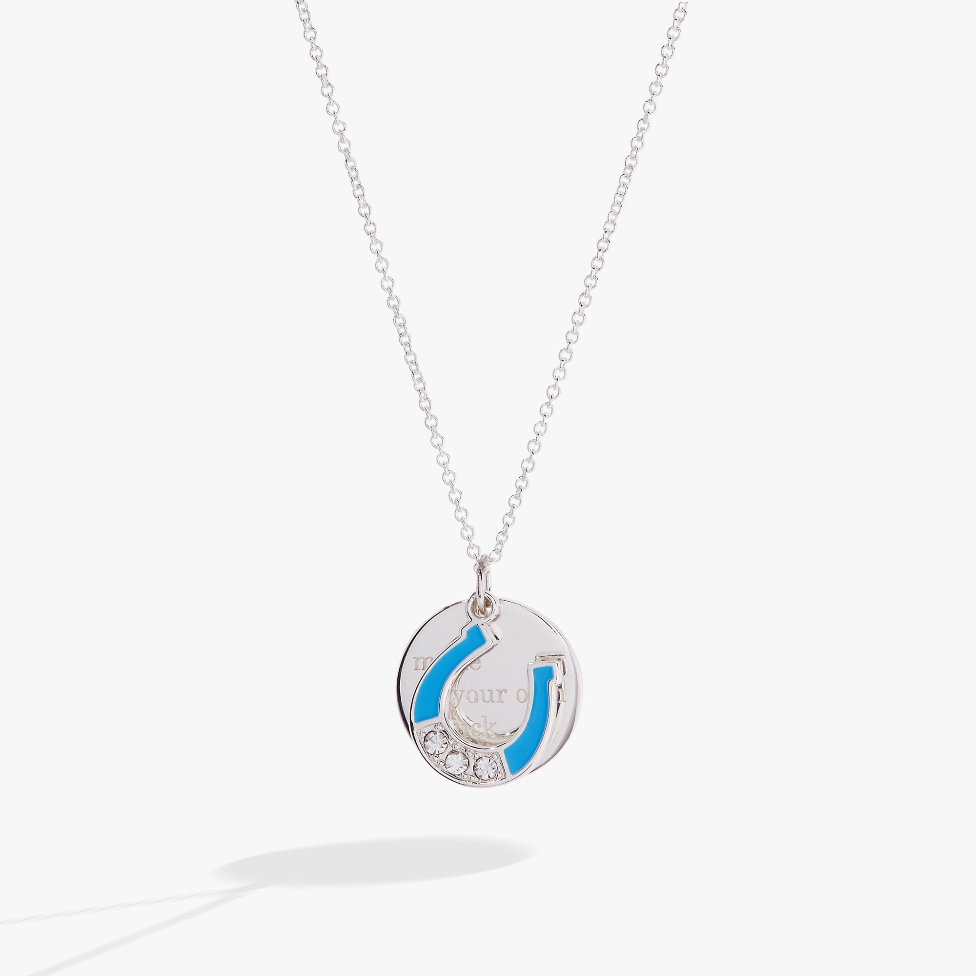“make Your Own Luck” Duo Charm Pendant Necklace