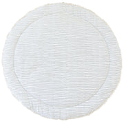 Organic Cotton Quilted Play Mat - Navy Stripes