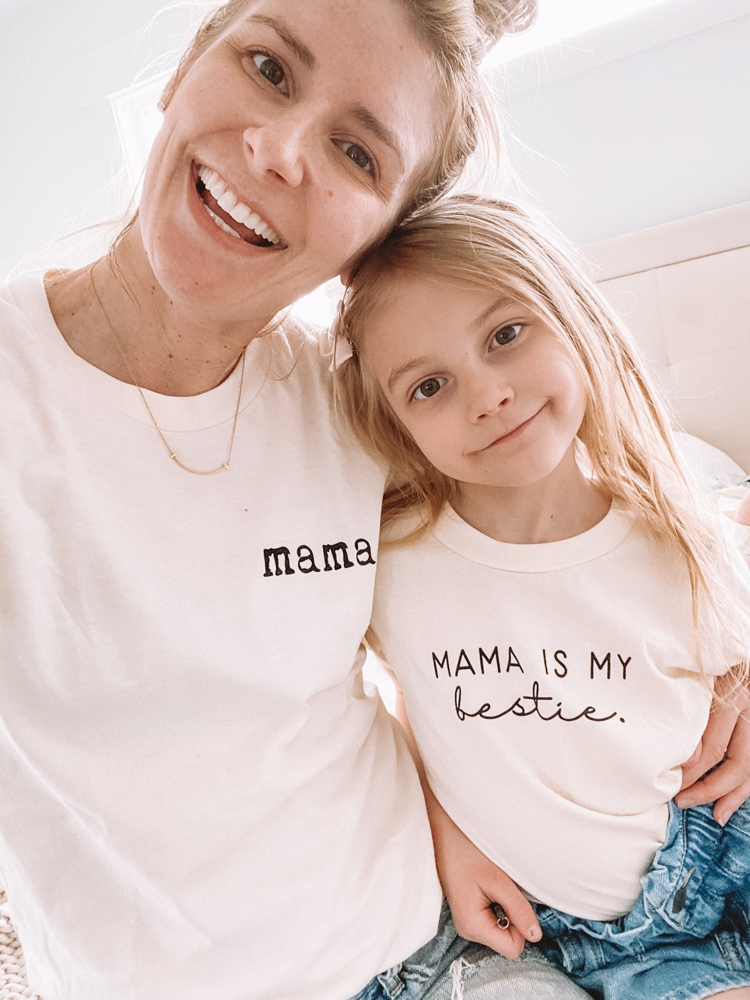 Mama Is My Bestie Organic Cotton Kids Graphic T-shirt