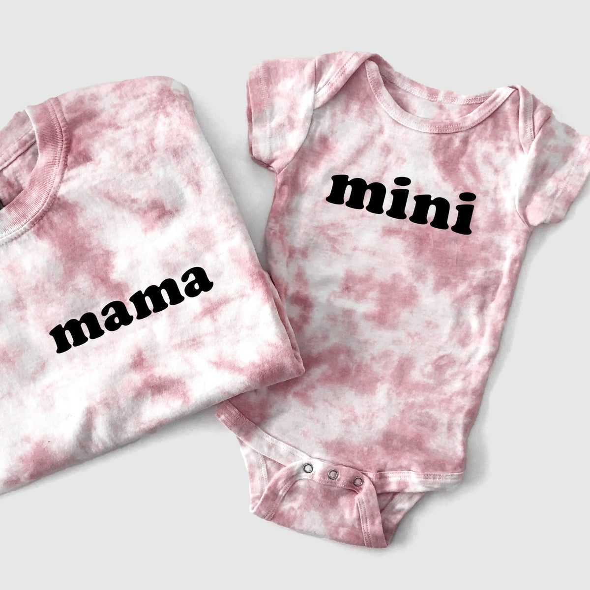 Custom Tie Dye Mama And Mini Matching Shirts