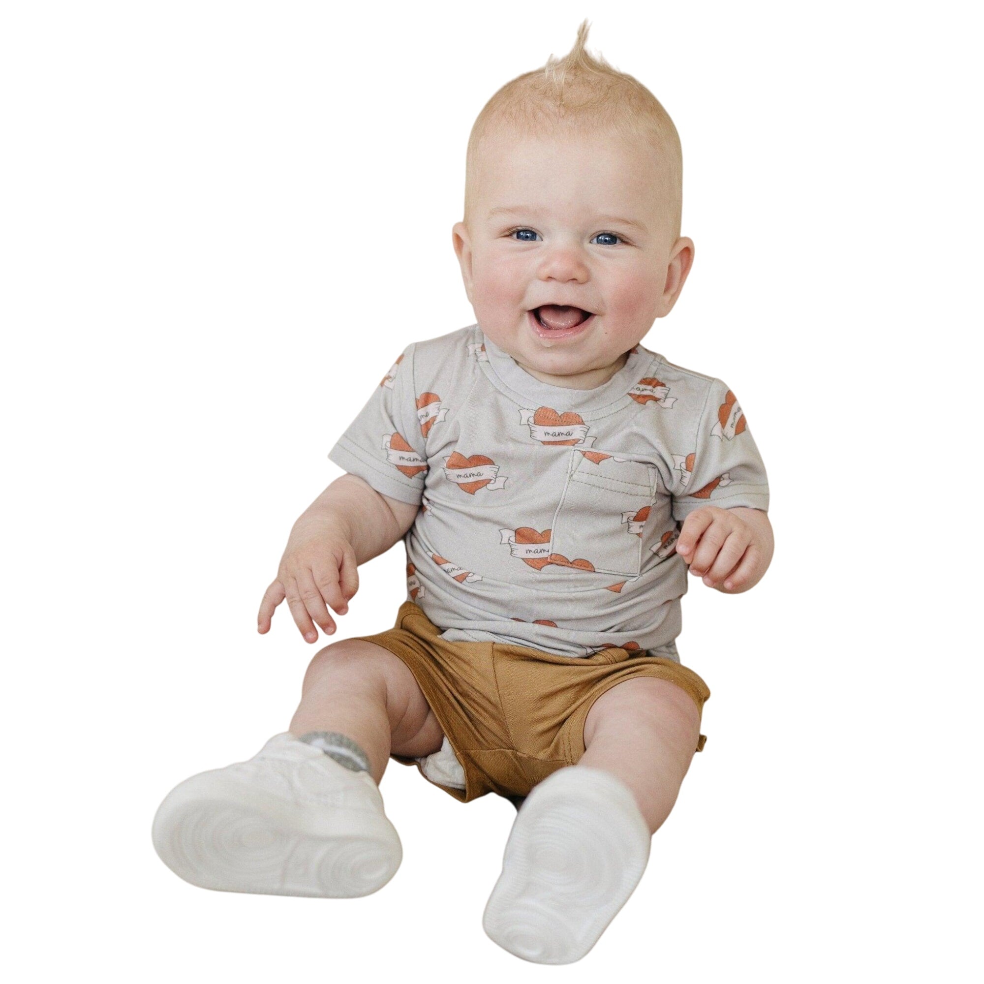 Mama Tattoo Hearts Bamboo Tee