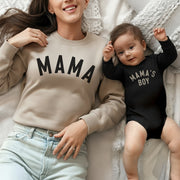 Mama & Mama’s Boy Matching Sweatshirts | Mother Son Outfit Set