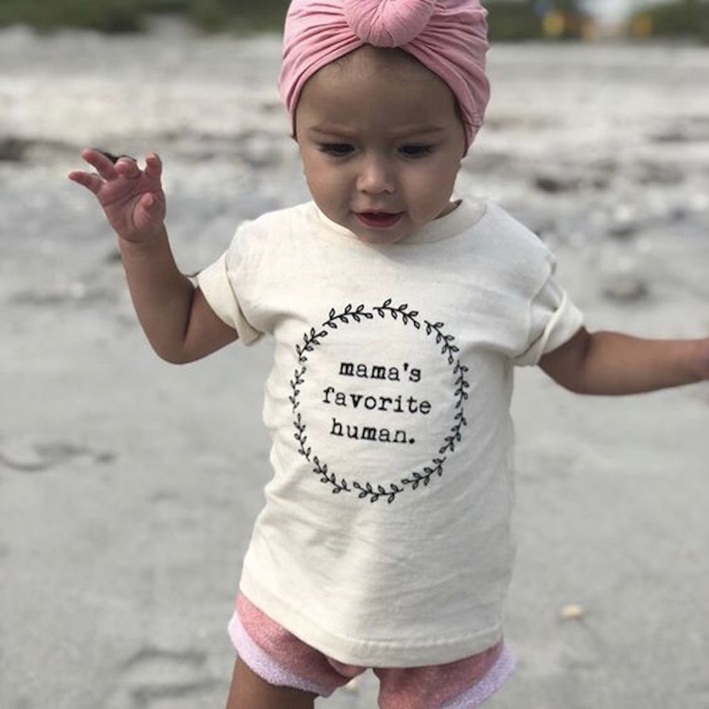 Mamas Favorite Human Organic Cotton Kids Tee Short Sleeve