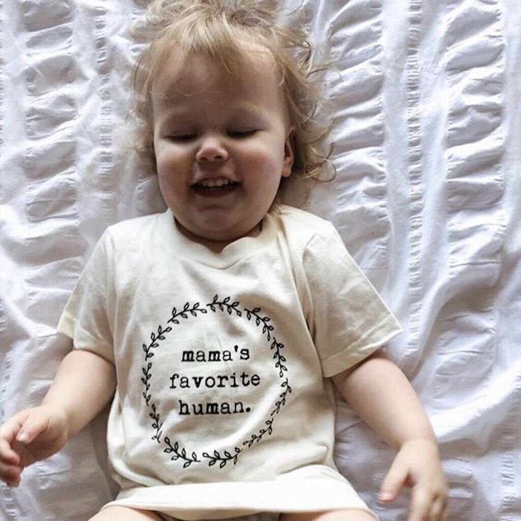 Mamas Favorite Human Organic Cotton Kids Tee Short Sleeve