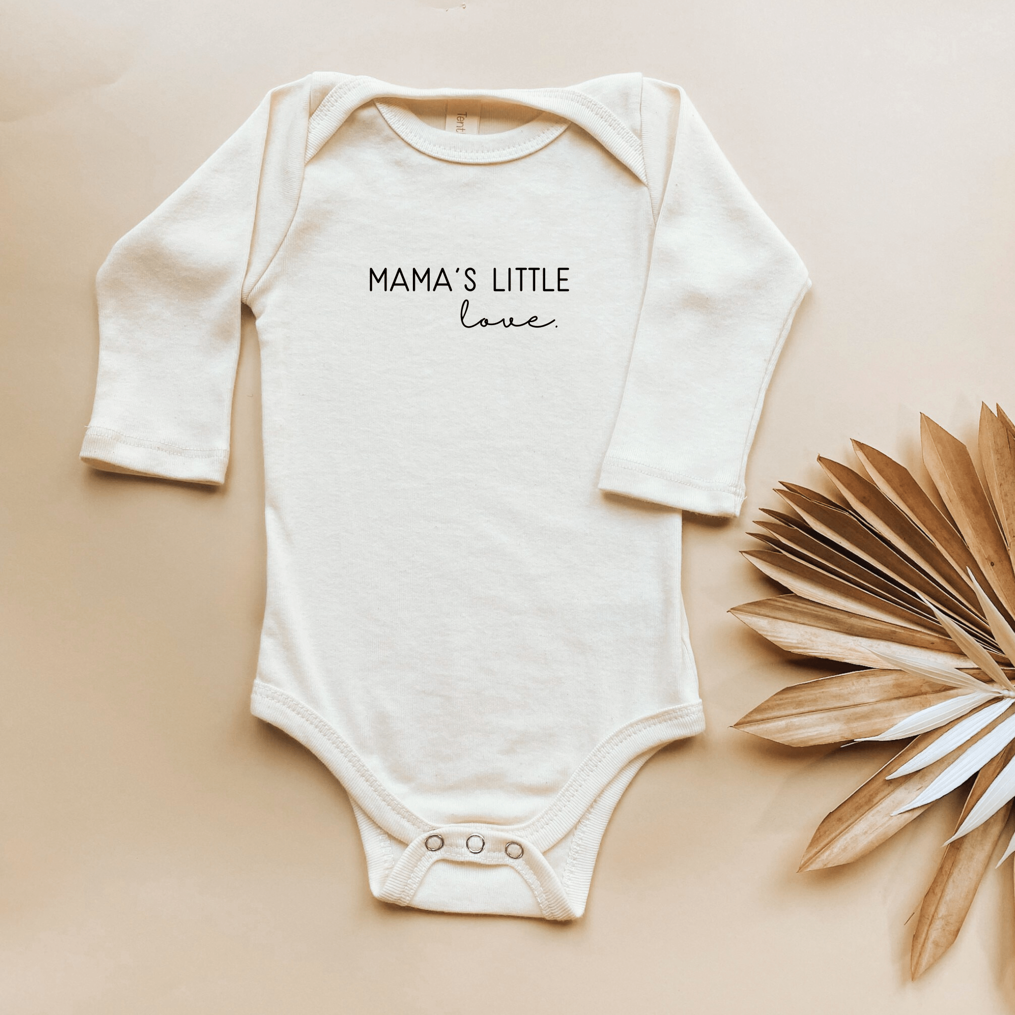 Mama's Little Love Organic Cotton Baby Bodysuit Long Sleeve