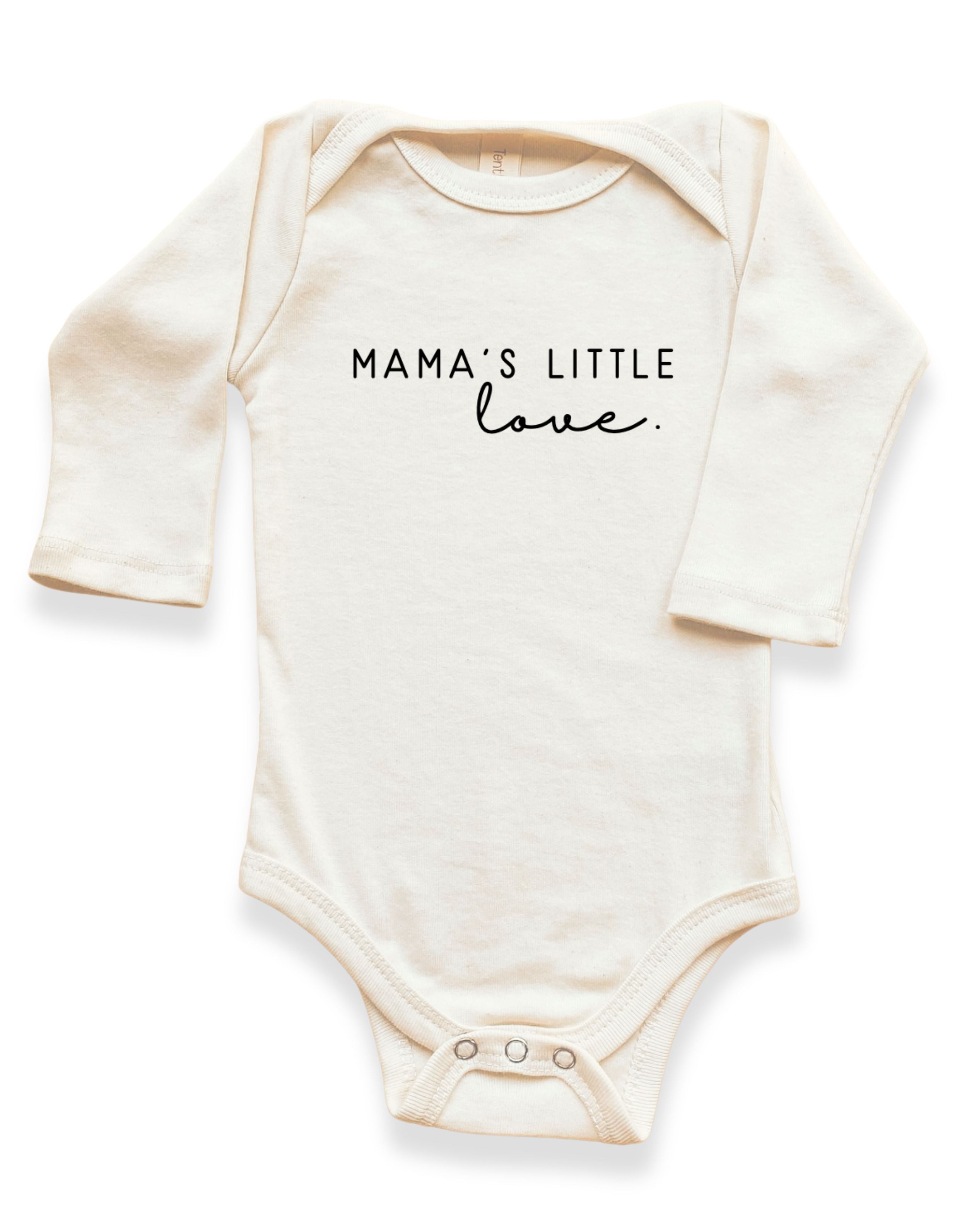 Mama's Little Love Organic Cotton Baby Bodysuit Long Sleeve