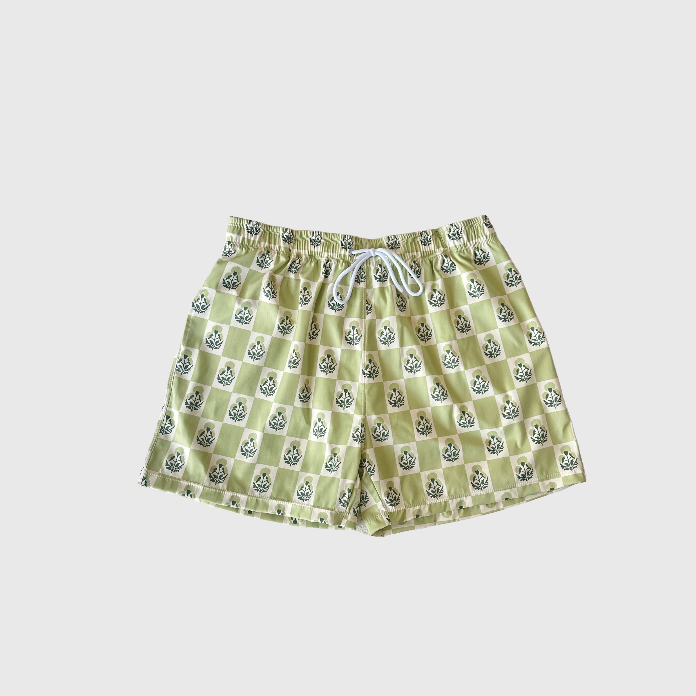 Men's Board Short | Marigold Check