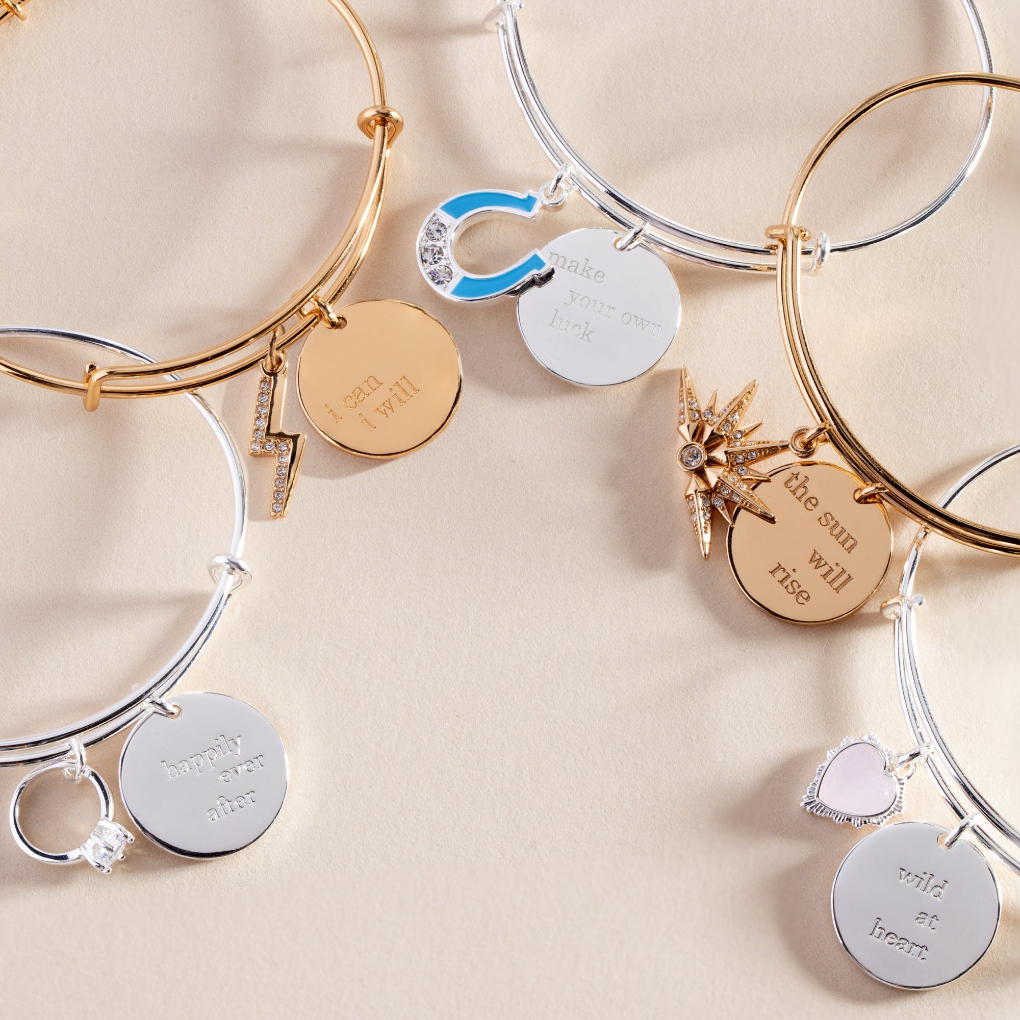 “make Your Own Luck” Duo Charm Bangle