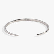 “trust The Process” Open Tusk Cuff Bracelet