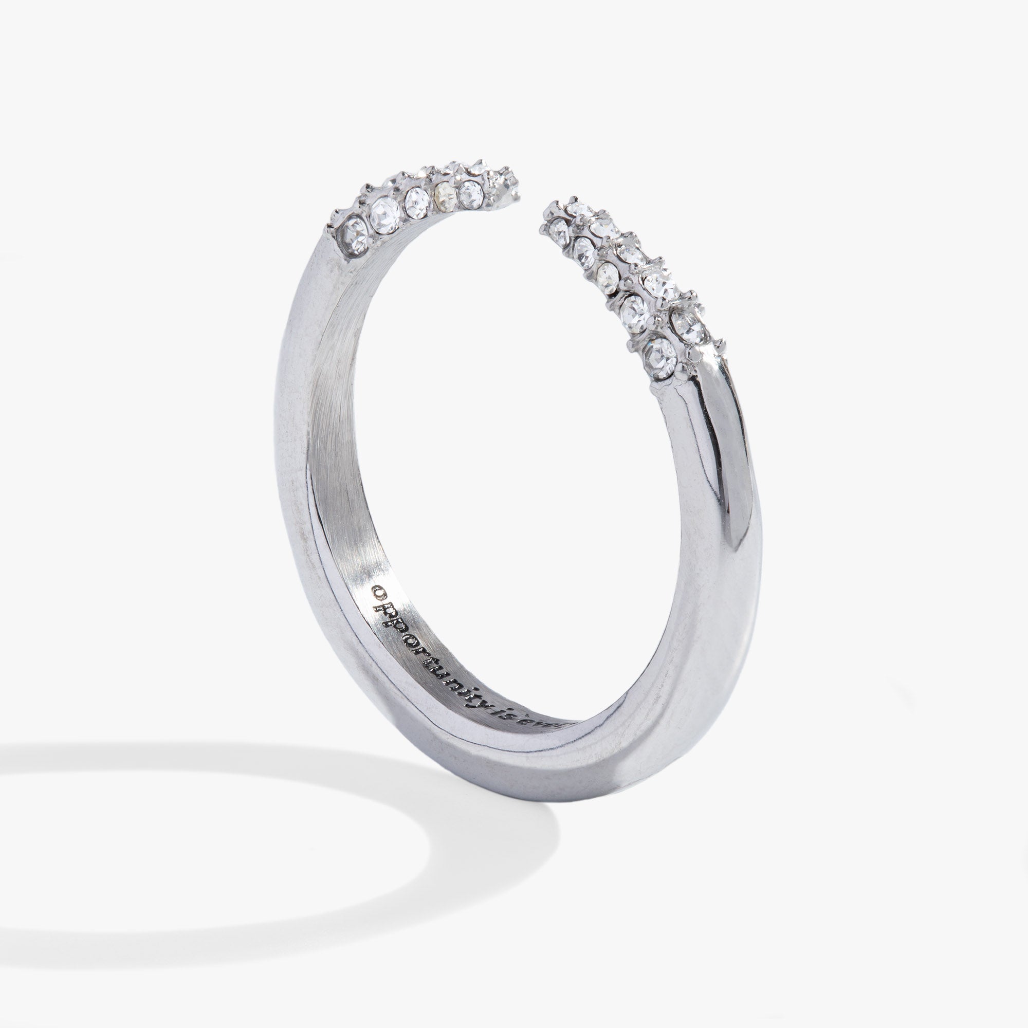 “opportunity Is Everywhere” Open Tusk Ring