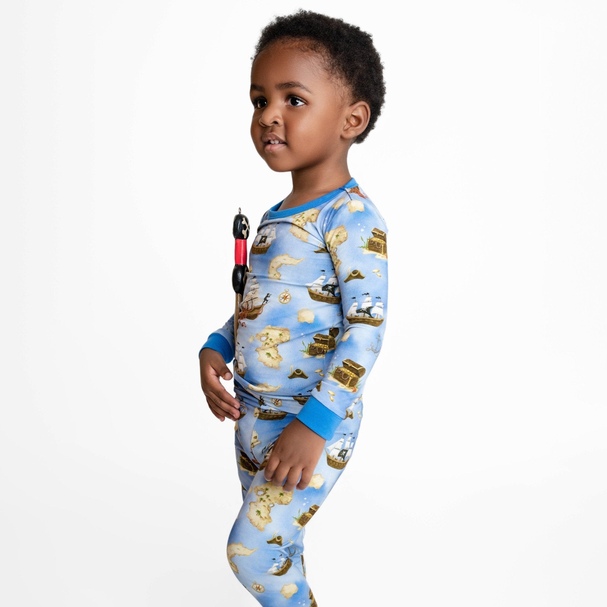 Maps And Mateys (pirate) Long Sleeve Pj's