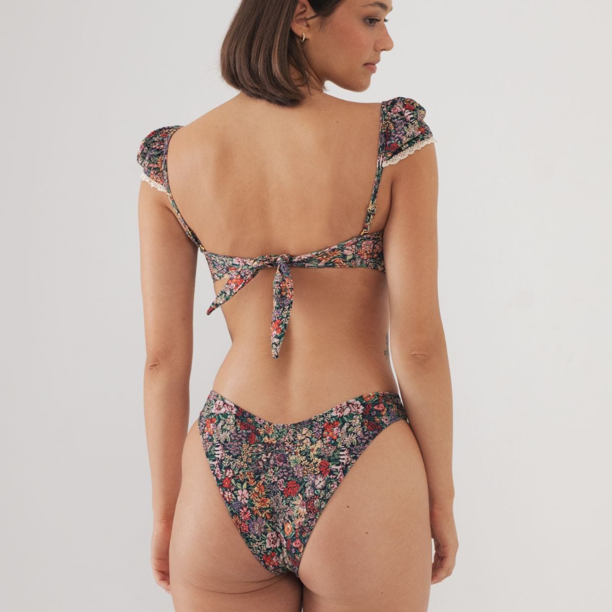 Mara Floral Lulu (zig-zag Stitch) Bikini Bottom