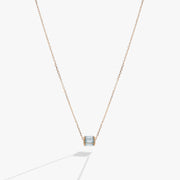 March Birthstone Precious Pendant Necklace