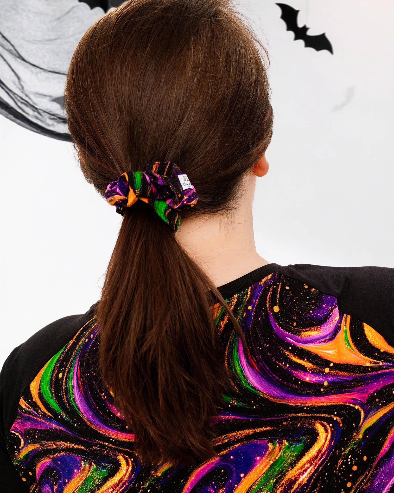 Halloween | Magic Swirls | Bamboo Scrunchie
