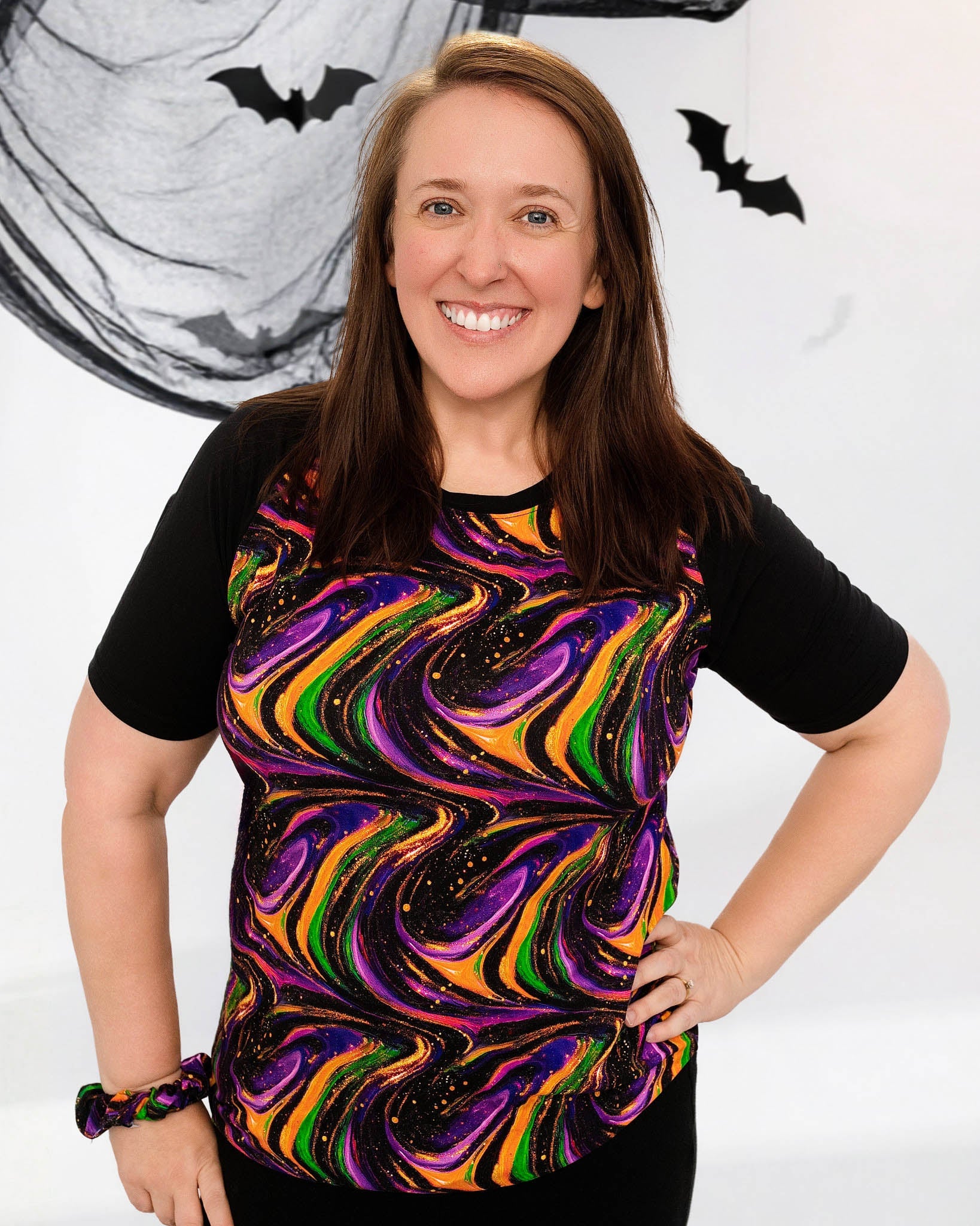Halloween | Magic Swirls | Bamboo Scrunchie