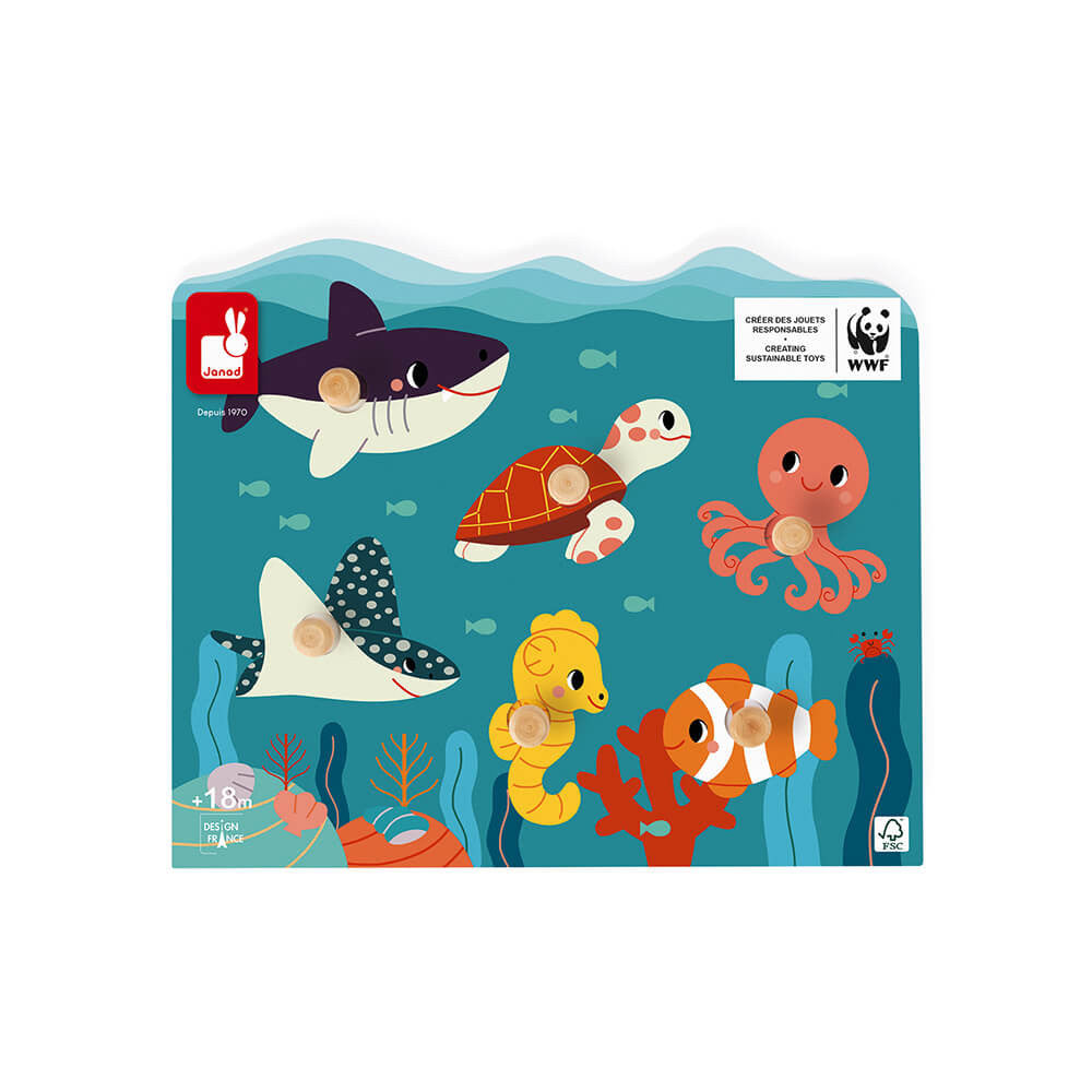 Wwf® Chunky Wooden Ocean Puzzle