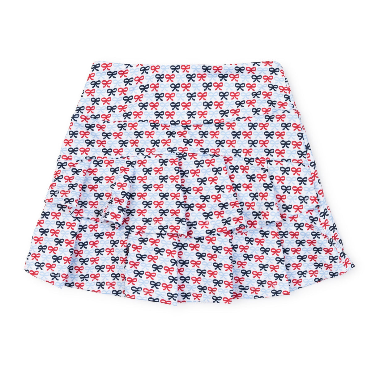 Margot Girls' Performance Skirt By Lh Sport - Put A Bow On It Patriotic