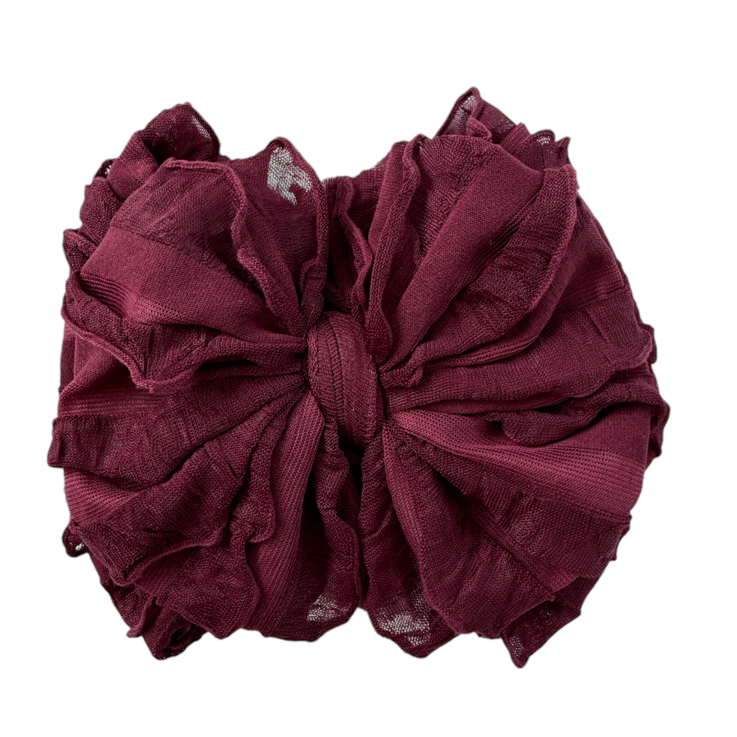 Maroon | Signature Ruffled Baby Headband