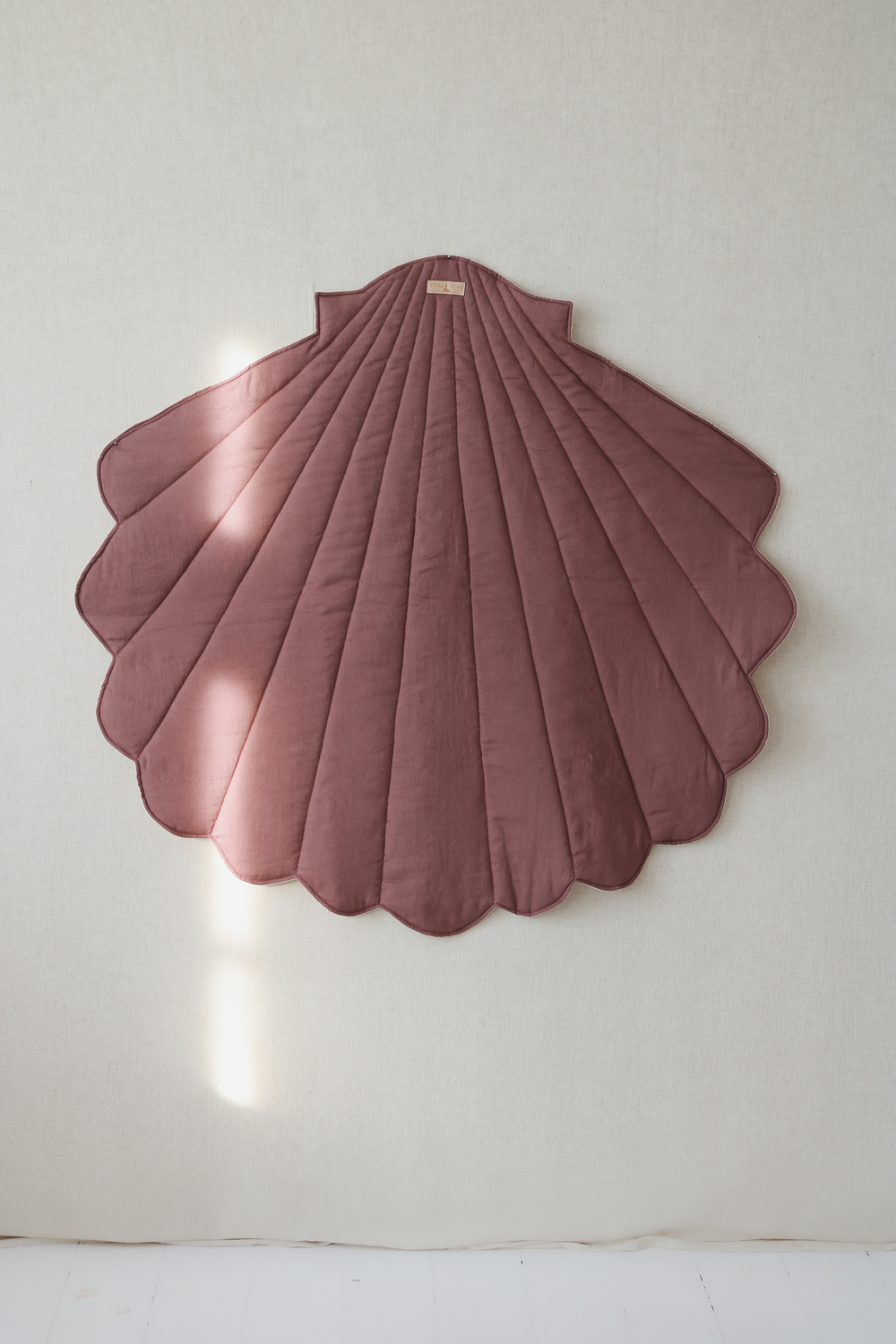 Linen Marsala Shell Mat