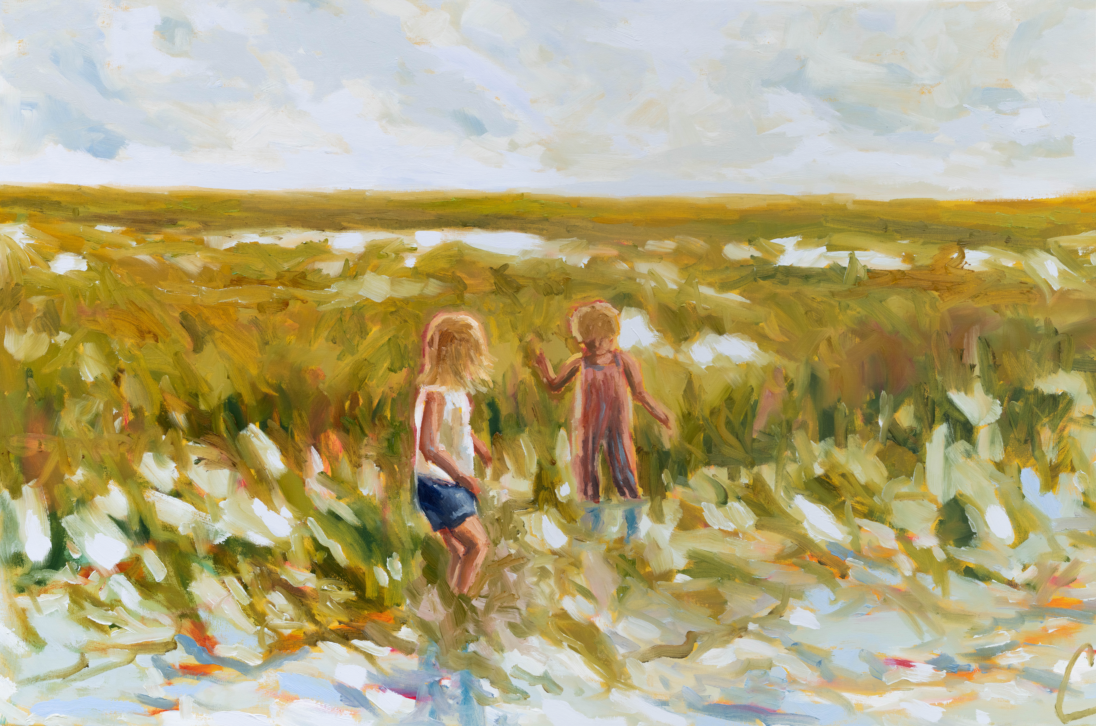Marsh People Ii Print