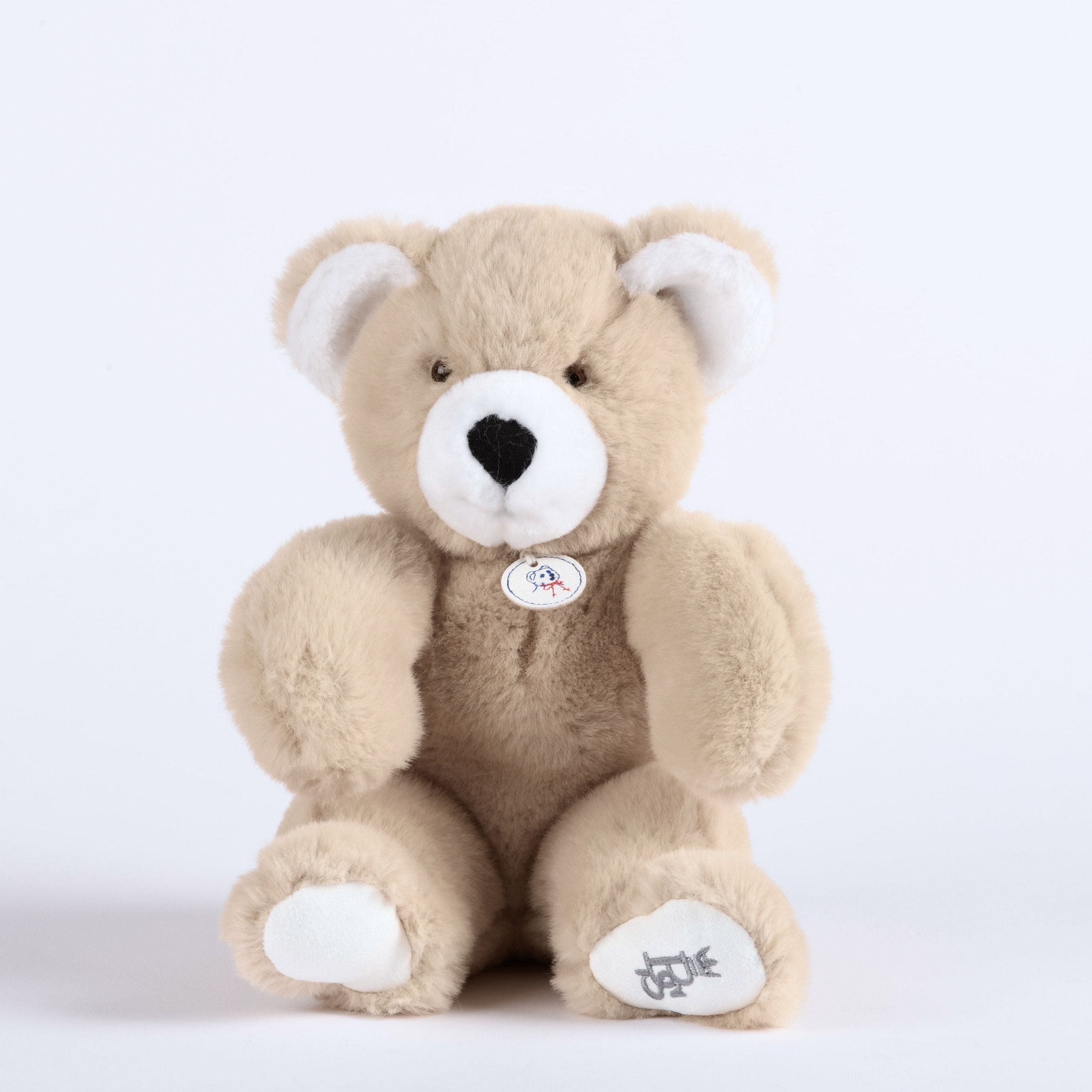 Martin | Beige Plush Bear (30 Cm) | Made In France