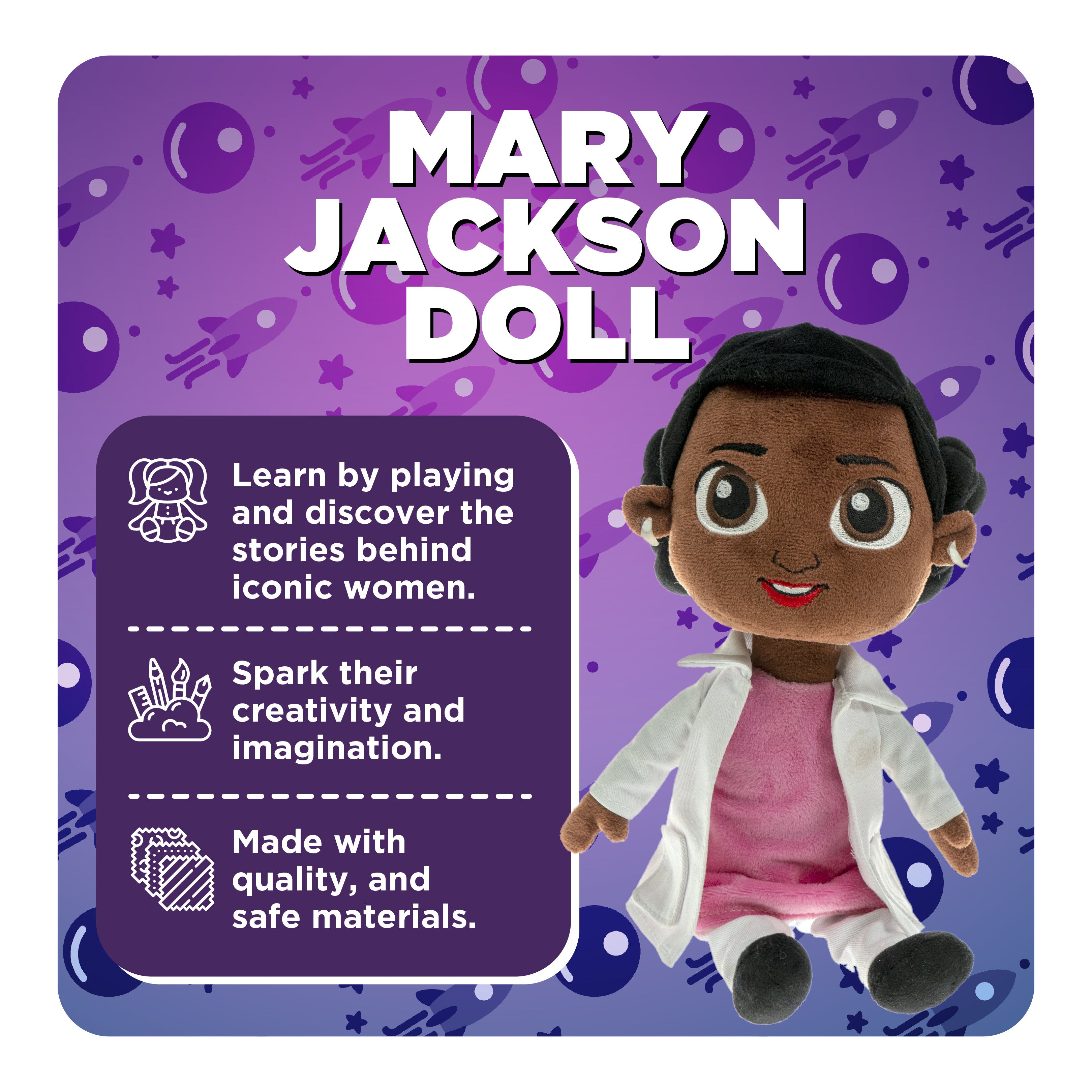 Explore The Stars With Mary Jackson: The Interactive Plush Companion For Learning And Playtime!