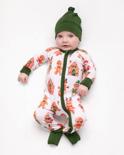 Christmas | Holiday Gingerbread | Bamboo Zipper Pajamas