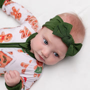 Christmas | Evergreen | Bamboo Headband Bow