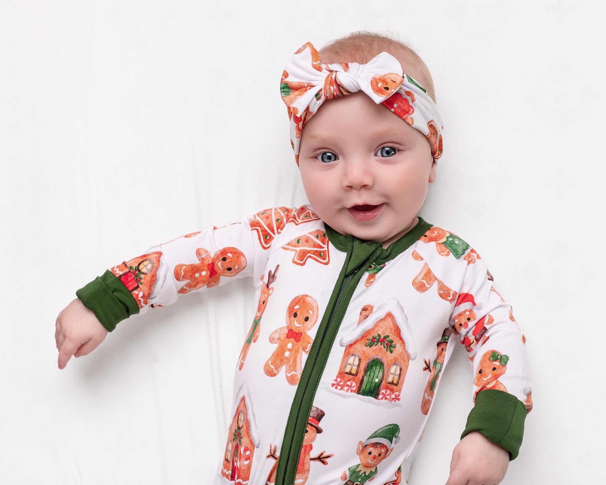 Christmas | Holiday Gingerbread | Bamboo Headband Bow
